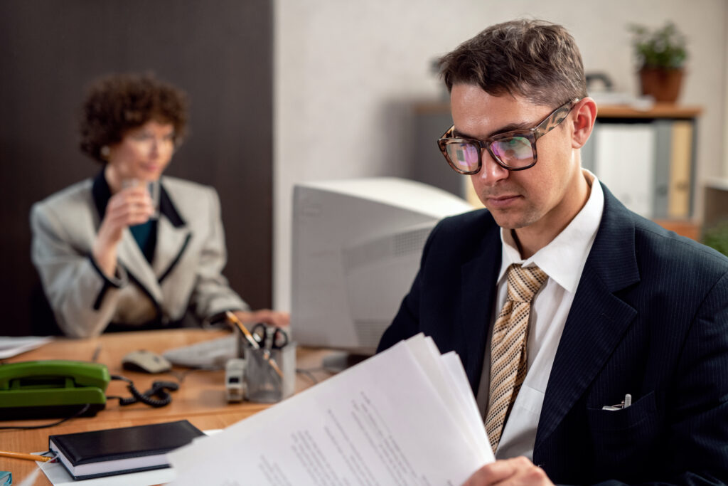 A tax relief lawyer working on a document